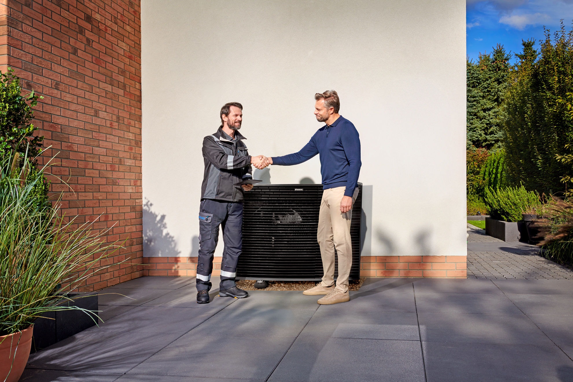 Εξωτερική μονάδα εγκατεστημένης Daikin Altherma