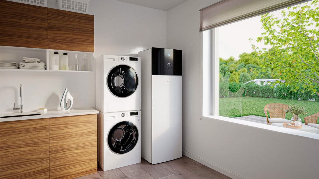 Εγκατάσταση δοχείου νερού σε πλυσταριό