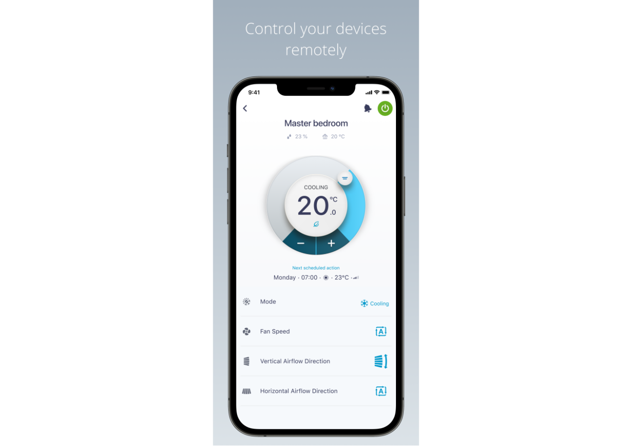 Ελεγκτής ψύξης στον Daikin Residential Controller