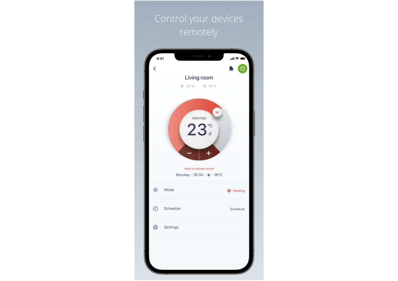 Ελεγκτής θέρμανσης στον Daikin Residential Controller