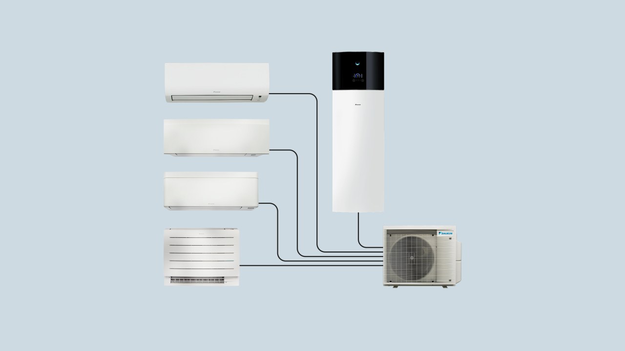 MultiPlus_4-indoor_Blue_16-9.png Μπορείς να απολαμβάνεις θέρμανση, κλιματισμό και ζεστό νερό, συνδέοντας μία εξωτερική μονάδα με έως και τρεις εσωτερικές μονάδες και μια δεξαμενή ζεστού νερού
